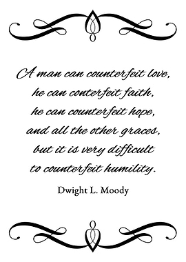 Cannot Fake Humility