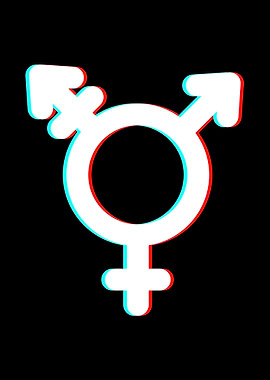 Transgender Symbol Glitch