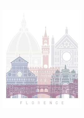 FLORENCE SKYLINE POSTER