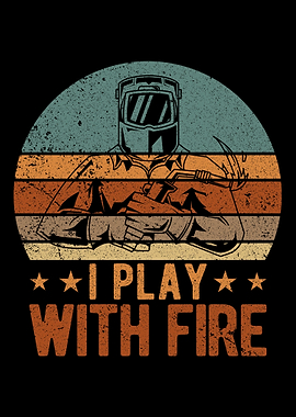 Funny Welder Welding Retro