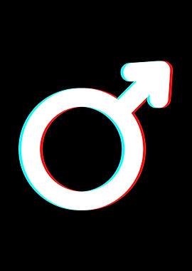 Male Symbol Glitched