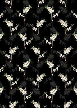 Almond Tree Flower Pattern