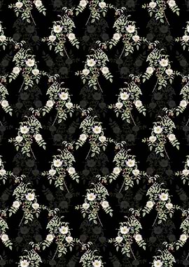 Reddish Rosebush Pattern