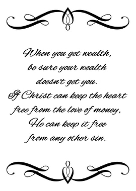 Wealth and Love of Money