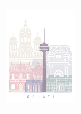 GALATI SKYLINE POSTER