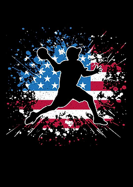 Dodgeball USA Flag