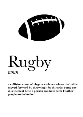 Rugby definition poster