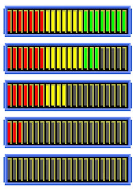 Stamina bars mixed on whit