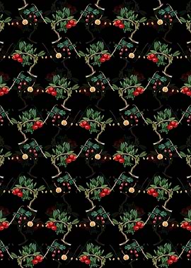 Red Thorn Apple Pattern