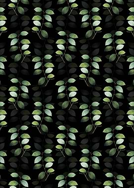 Black Eared Willow Pattern