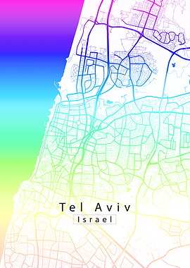 Tel Aviv City Map