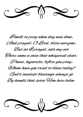 Be an Answer to Prayers