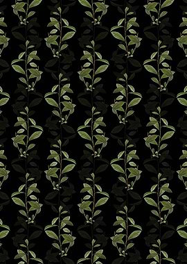 Floral Grey Willow Pattern