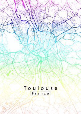 Toulouse City Map