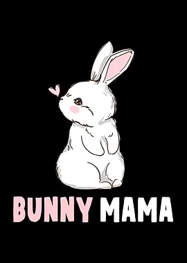 Bunny Mama Heart Easter