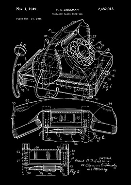 Vintage Telephone Patent