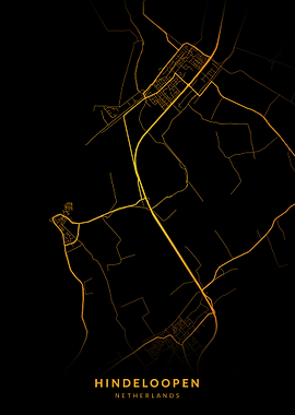 Hindeloopen City Map