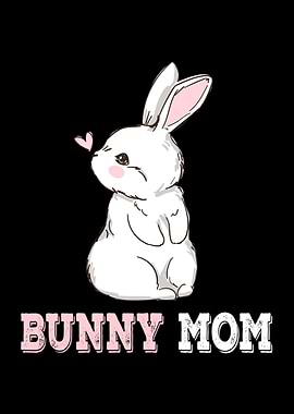 Bunny Mom Heart Easter