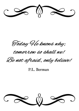 Be Not Afraid Only Believe