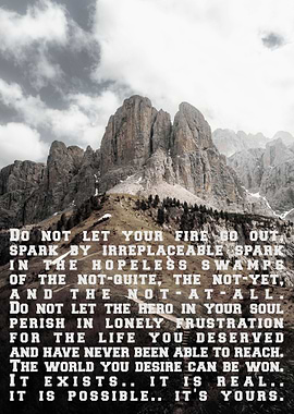 Do not let your fire go