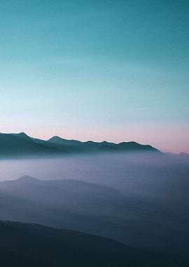 Fog in the mountains