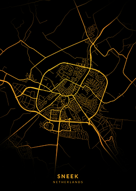 Sneek City Map