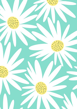 60s 70s Retro Sunflower 3