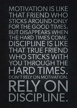 Motivation vs Discipline