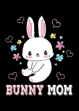 Bunny Mom Flowers Easter