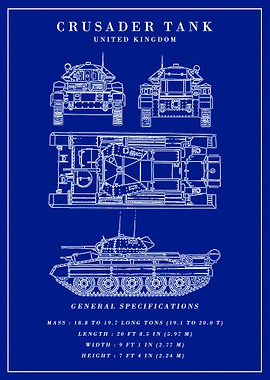 Crusader Tank Blueprint