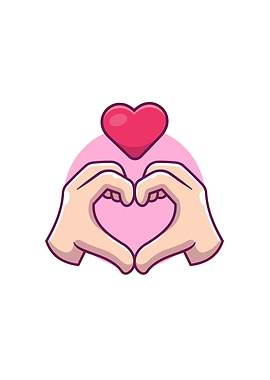 Hand Sign Love Cartoon