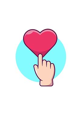 Hand Touching Love Heart