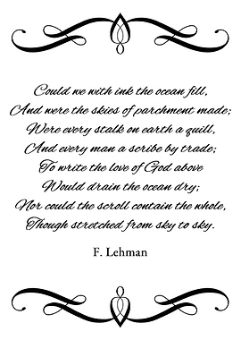 The Love of God Above