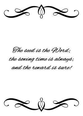 Sow the Seed of the Word