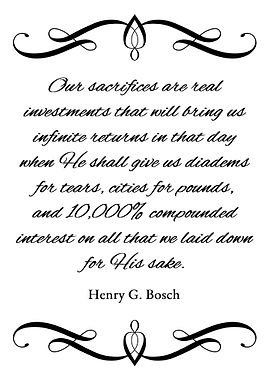 Sacrifices Are Investments