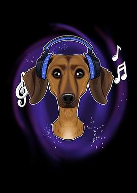 Music Lover I Dachshund