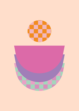 Midcentury Plaid Abstract