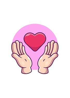 Hand With Love Heart