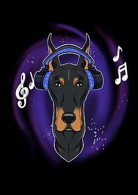 Music Lover I Doberman