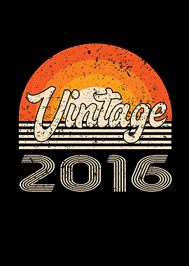 Vintage 2016 Birthday