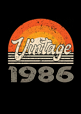 Vintage 1986 Birthday