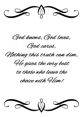 Leave the Choice With God