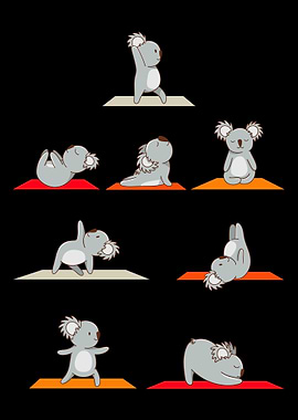 Koala Yoga Poses