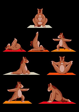 Horse Yoga Poses