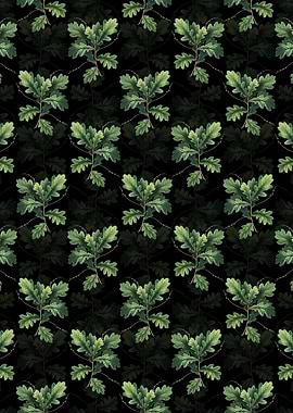 Floral English Oak Pattern