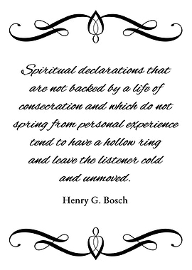 Spiritual Declarations