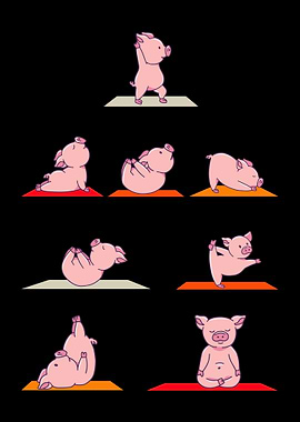 Pig Yoga Poses