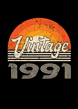 Vintage 1991 Birthday