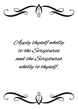 Apply the Scriptures