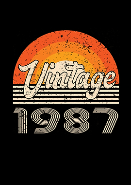 Vintage 1987 Birthday